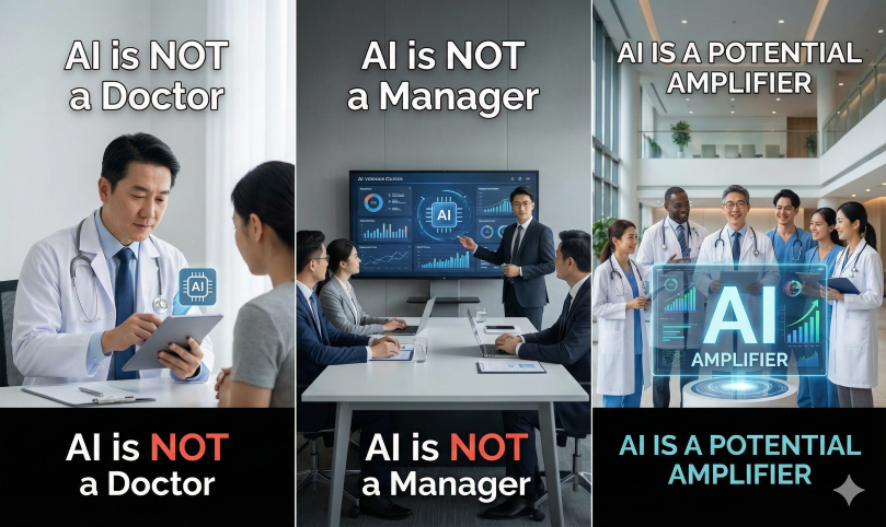 AI ไม่ใช่หมอ ไม่ใช่ผู้บริหาร แต่คือ “ตัวขยายศักยภาพ” ของคลินิก